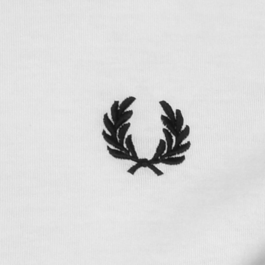 Alternative Image for ProductFred Perry Bold Cuff T Shirt White3